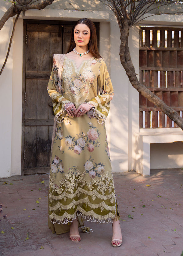 Myeesha | Lamhay Luxury Lawn 25 | Zarnish -  Myeesha Ladies Clothes - Original Designer Dress - House of Maryam