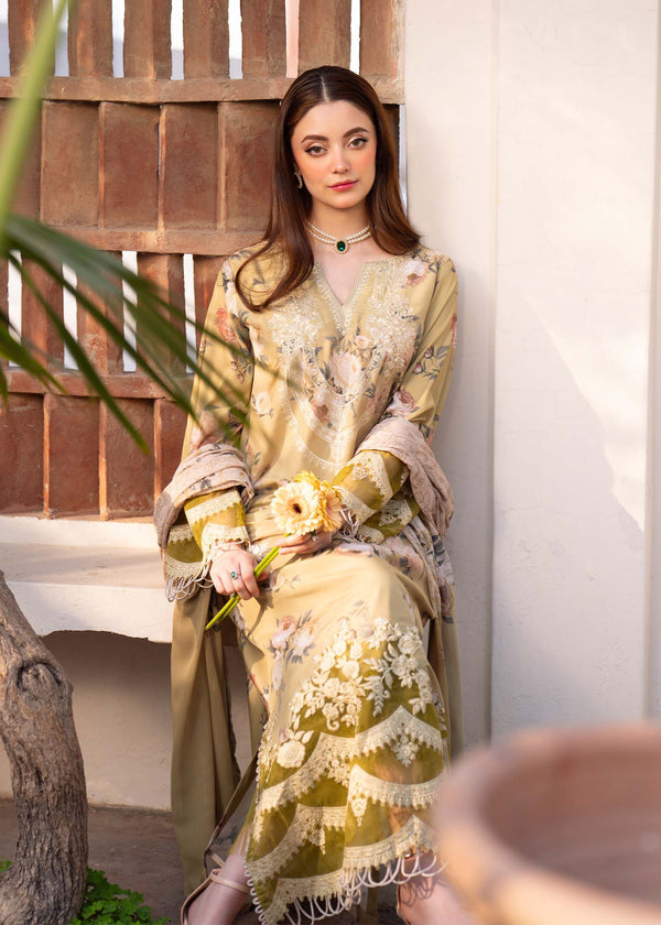 Myeesha | Lamhay Luxury Lawn 25 | Zarnish -  Myeesha Ladies Clothes - Original Designer Dress - House of Maryam