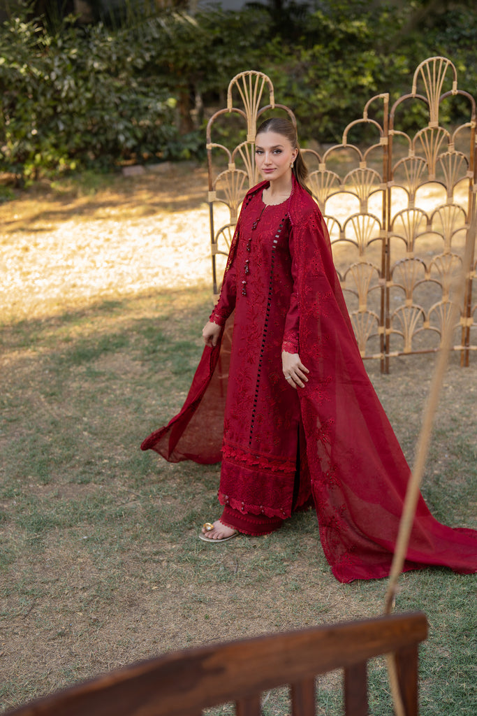 Florent | Chikankari Eid 25 | FLC- 4B -  Florent Ladies Clothes - Original Designer Dress - House of Maryam
