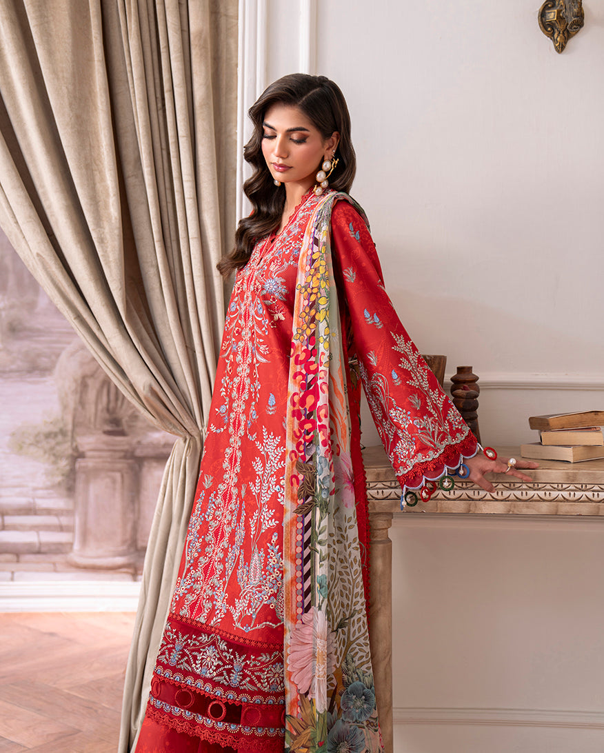 Roheenaz | Aezel Embroidered Cambric | Lyrah -  Roheenaz Ladies Clothes - Original Designer Dress - House of Maryam