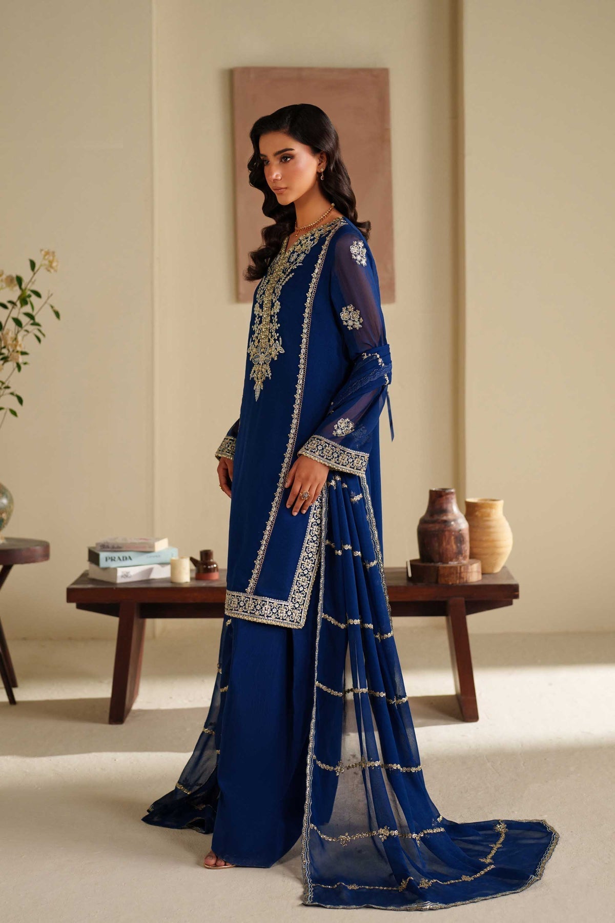 Akbar Aslam Sahar chiffon formal suit, photo 6