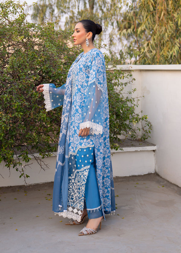 Myeesha | Lamhay Luxury Lawn 25 | Zarposh -  Myeesha Ladies Clothes - Original Designer Dress - House of Maryam