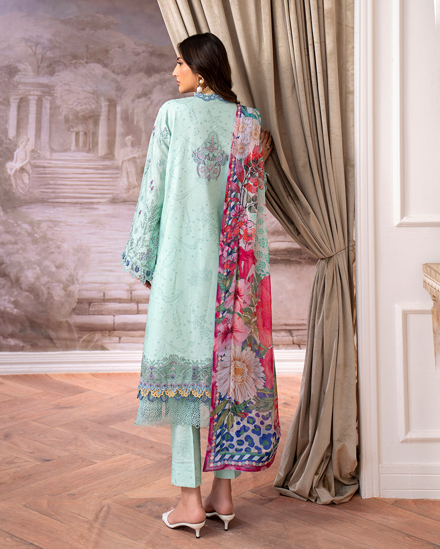 Roheenaz | Aezel Embroidered Cambric | Avira -  Roheenaz Ladies Clothes - Original Designer Dress - House of Maryam