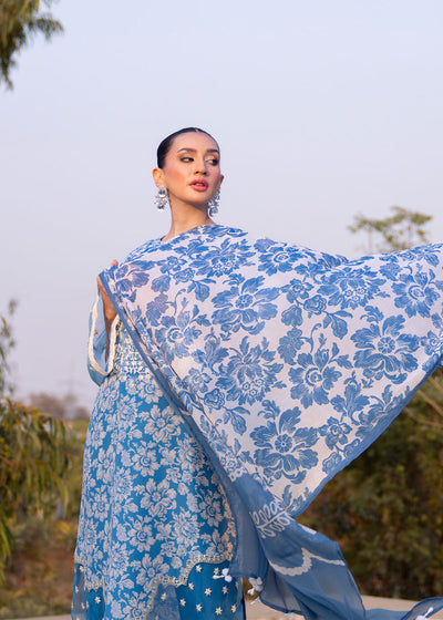 Myeesha | Lamhay Luxury Lawn 25 | Zarposh -  Myeesha Ladies Clothes - Original Designer Dress - House of Maryam