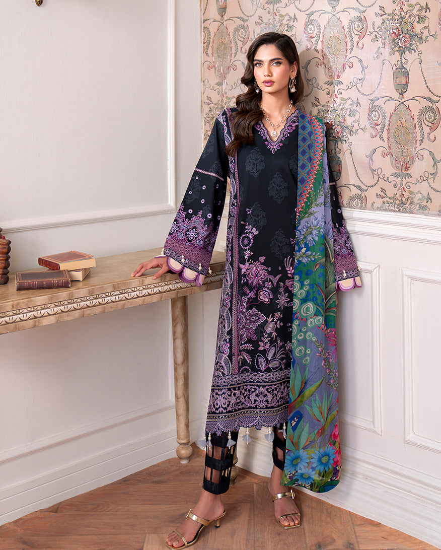 Roheenaz | Aezel Embroidered Cambric | Emera -  Roheenaz Ladies Clothes - Original Designer Dress - House of Maryam