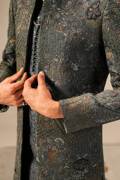 Republic By Omar Farooq | Sherwani Couture | 'Yunus' Hand Embroidered Sherwani -  Republic by Omar Farooq SHERWANI COUTURE - Original Designer Dress - House of Maryam