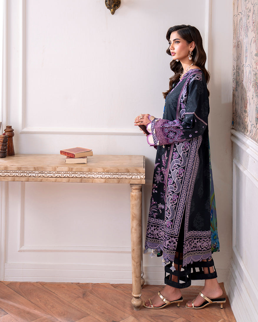 Roheenaz | Aezel Embroidered Cambric | Emera -  Roheenaz Ladies Clothes - Original Designer Dress - House of Maryam