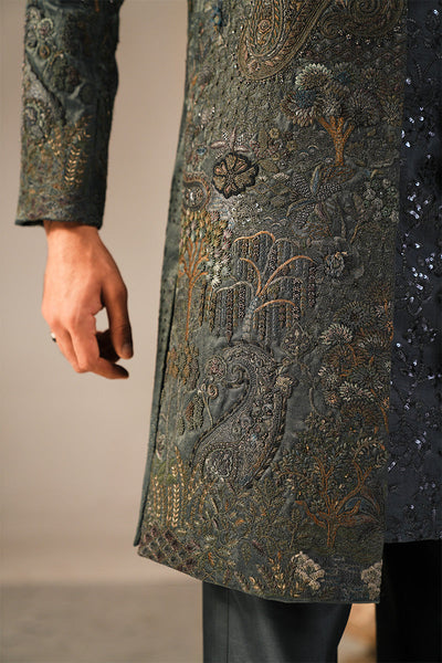 Republic By Omar Farooq | Sherwani Couture | 'Yunus' Hand Embroidered Sherwani -  Republic by Omar Farooq SHERWANI COUTURE - Original Designer Dress - House of Maryam