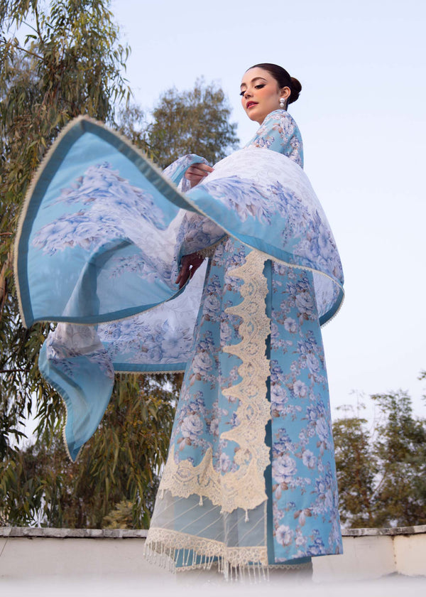Myeesha | Lamhay Luxury Lawn 25 | Shabnam -  Myeesha Ladies Clothes - Original Designer Dress - House of Maryam