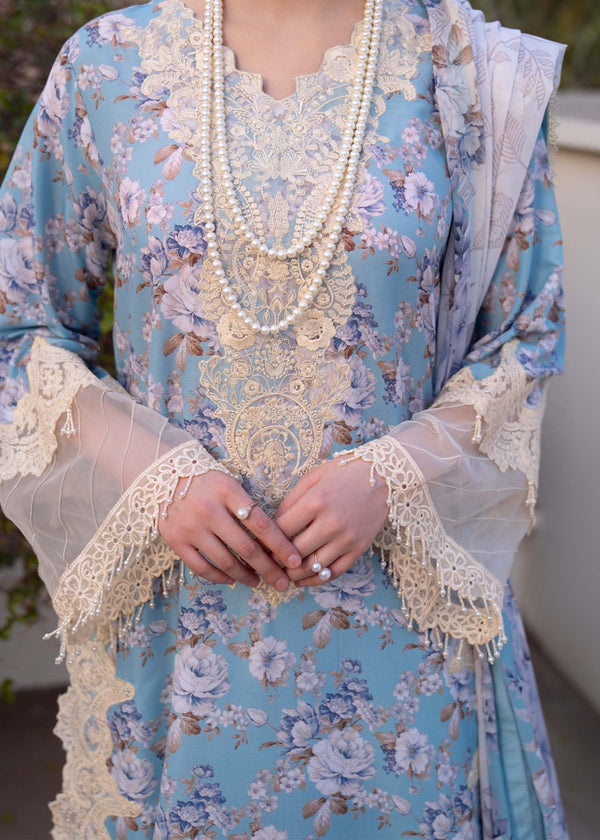 Myeesha | Lamhay Luxury Lawn 25 | Shabnam -  Myeesha Ladies Clothes - Original Designer Dress - House of Maryam
