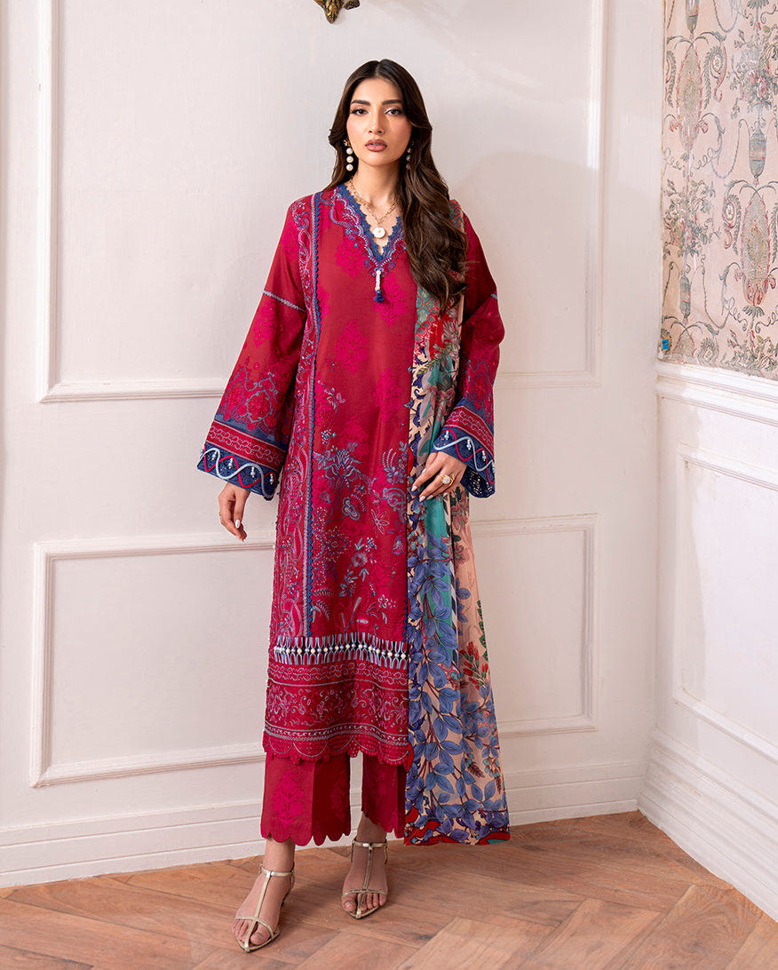 Roheenaz | Aezel Embroidered Cambric | Oriva -  Roheenaz Ladies Clothes - Original Designer Dress - House of Maryam