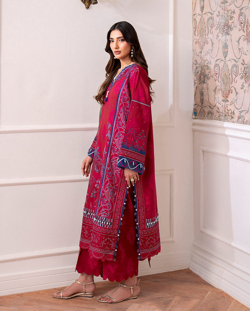 Roheenaz | Aezel Embroidered Cambric | Oriva -  Roheenaz Ladies Clothes - Original Designer Dress - House of Maryam