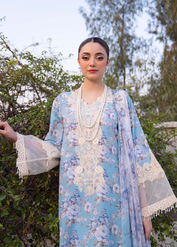 Myeesha | Lamhay Luxury Lawn 25 | Shabnam -  Myeesha Ladies Clothes - Original Designer Dress - House of Maryam