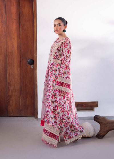Myeesha | Lamhay Luxury Lawn 25 | Gulab -  Myeesha Ladies Clothes - Original Designer Dress - House of Maryam