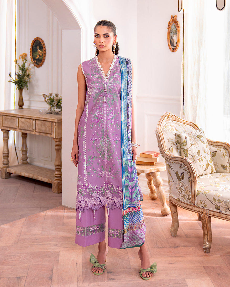 Roheenaz | Aezel Embroidered Cambric | Laila -  Roheenaz Ladies Clothes - Original Designer Dress - House of Maryam