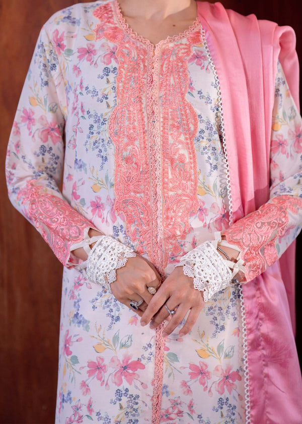 Myeesha | Lamhay Luxury Lawn 25 | Nazneen -  Myeesha Ladies Clothes - Original Designer Dress - House of Maryam