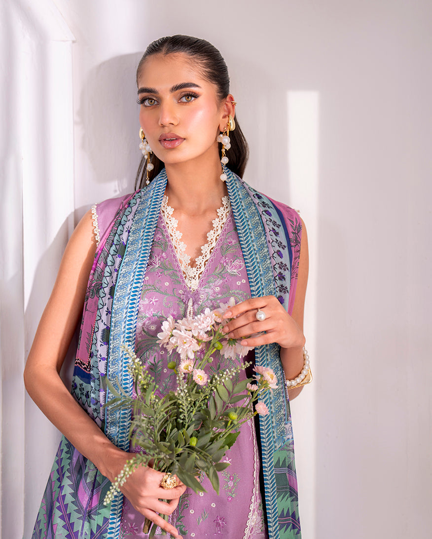 Roheenaz | Aezel Embroidered Cambric | Laila -  Roheenaz Ladies Clothes - Original Designer Dress - House of Maryam