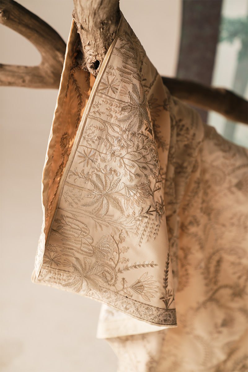 Republic By Omar Farooq | Sherwani Couture | 'Rustam' Ivory Hand Embroidered Sherwani -  Republic by Omar Farooq SHERWANI COUTURE - Original Designer Dress - House of Maryam