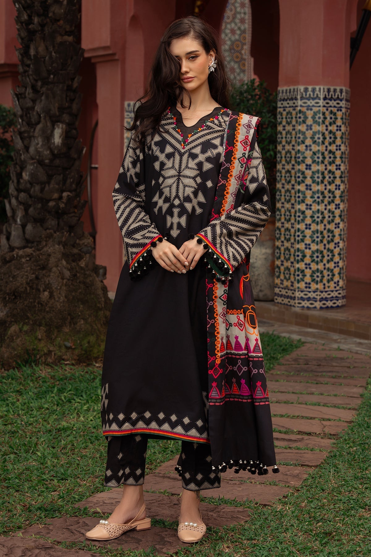 Charizma | C Prints Winter 25 |  3-PC Unstitched Printed Linen Collection CPW5-06