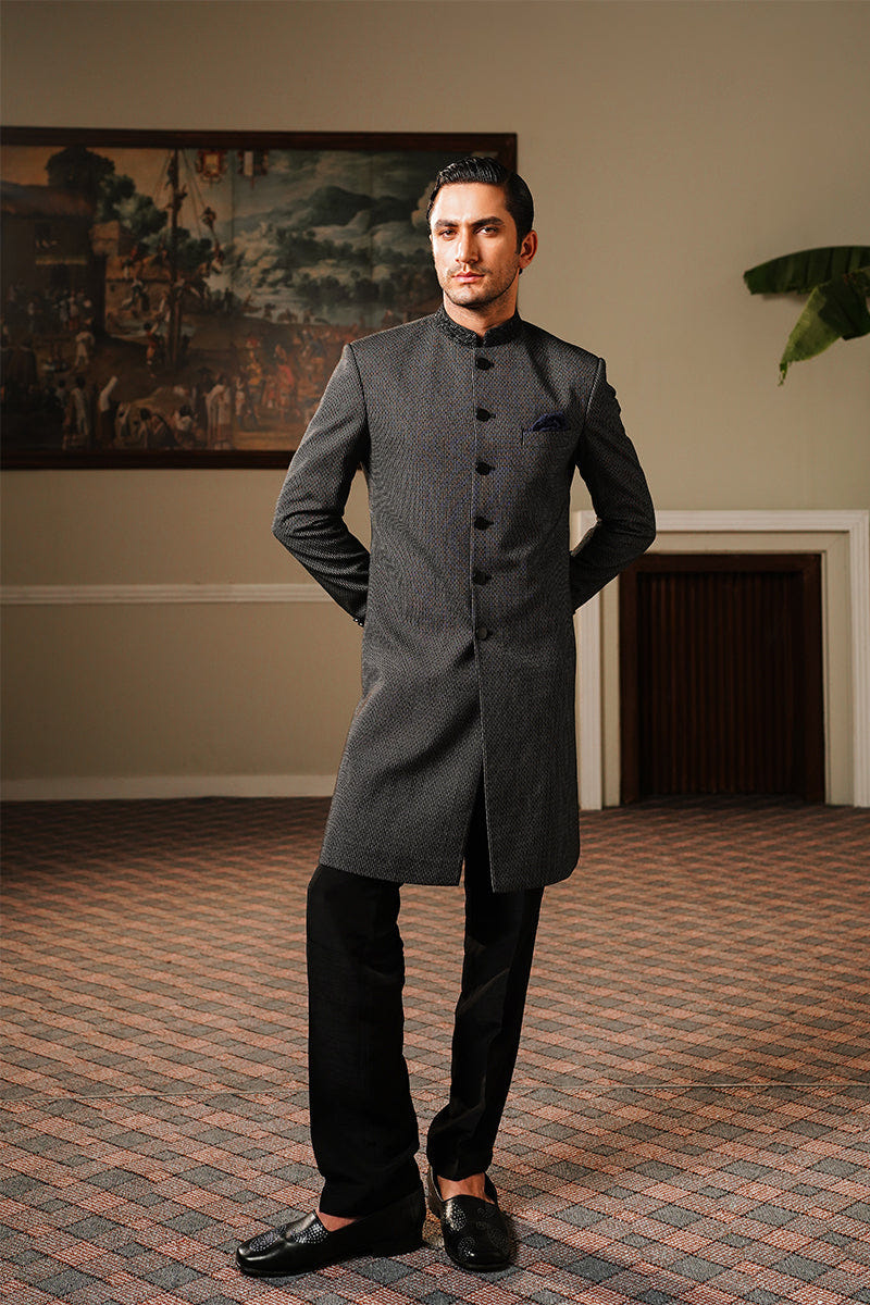 Republic By Omar Farooq | Sherwani Couture | "Hakan" Sherwani -  Republic by Omar Farooq SHERWANI COUTURE - Original Designer Dress - House of Maryam