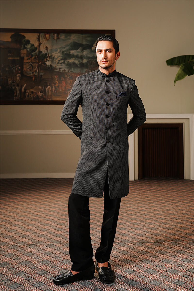 Republic By Omar Farooq | Sherwani Couture | "Hakan" Sherwani -  Republic by Omar Farooq SHERWANI COUTURE - Original Designer Dress - House of Maryam