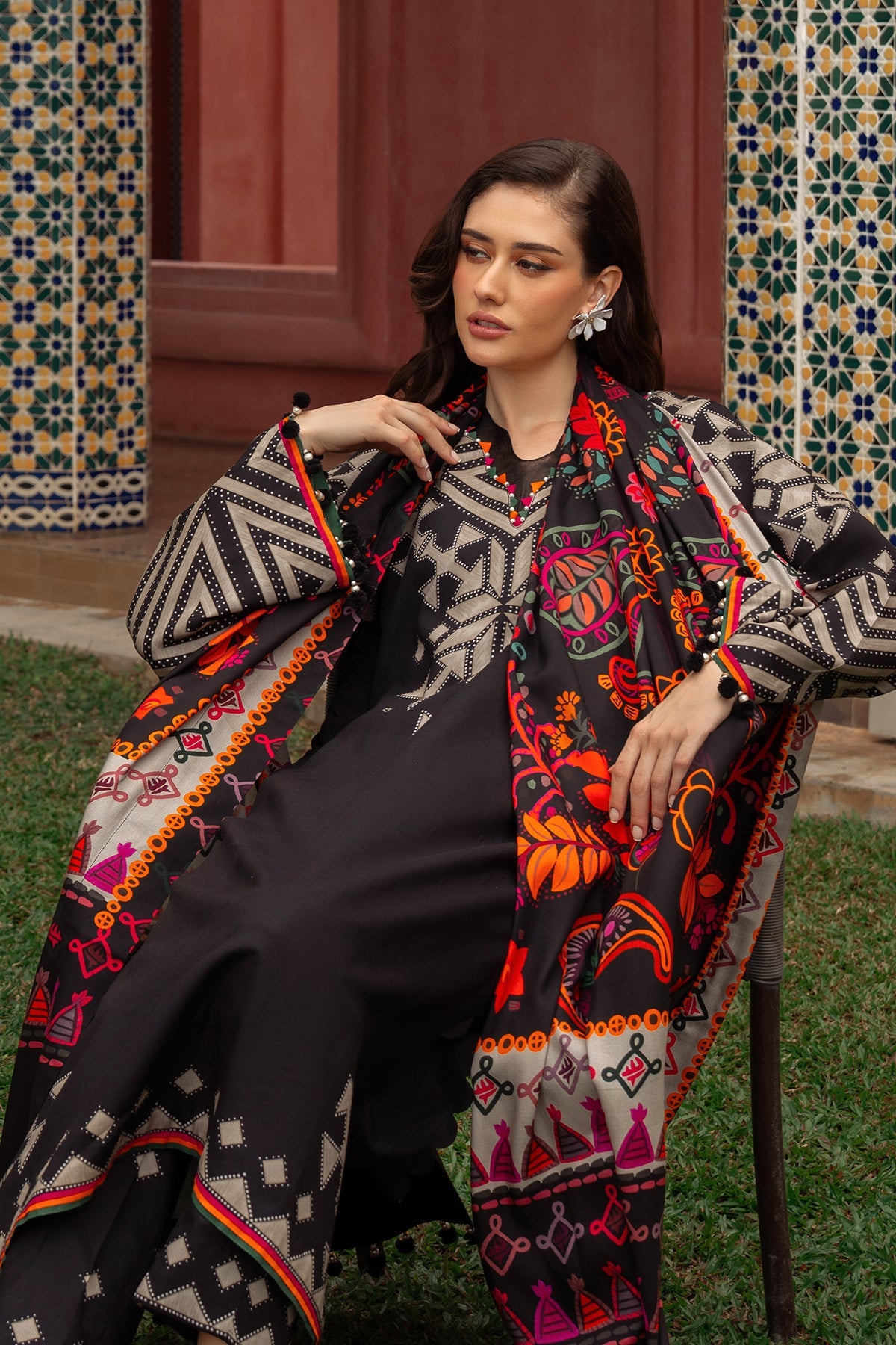 Charizma | C Prints Winter 25 |  3-PC Unstitched Printed Linen Collection CPW5-06, image 4