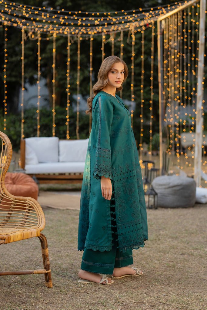 Florent | Chikankari Eid 25 | FLC- 8A -  Florent Ladies Clothes - Original Designer Dress - House of Maryam