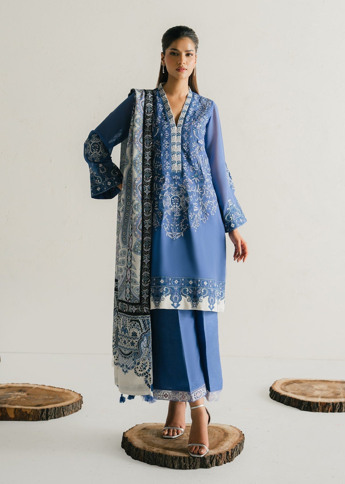 Mahgul | Alea Luxury Pret | Sapphire Mist