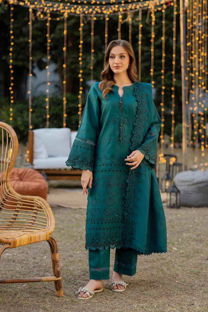 Florent | Chikankari Eid 25 | FLC- 8A -  Florent Ladies Clothes - Original Designer Dress - House of Maryam