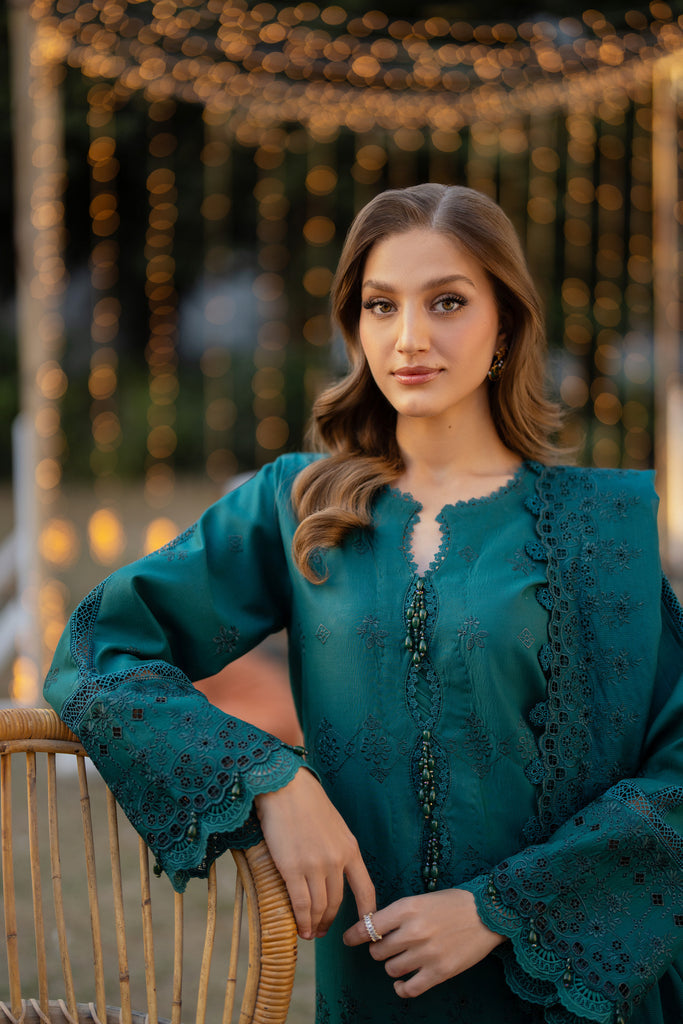 Florent | Chikankari Eid 25 | FLC- 8A -  Florent Ladies Clothes - Original Designer Dress - House of Maryam