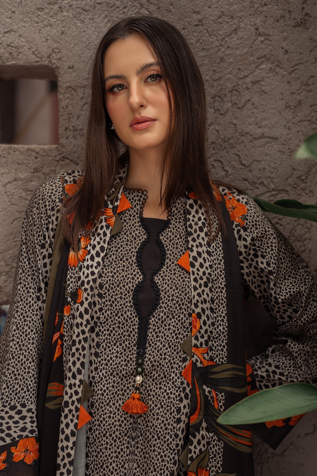 Charizma | C Prints Winter 25 |  3-PC Unstitched Printed Linen Collection CPW5-08, image 3