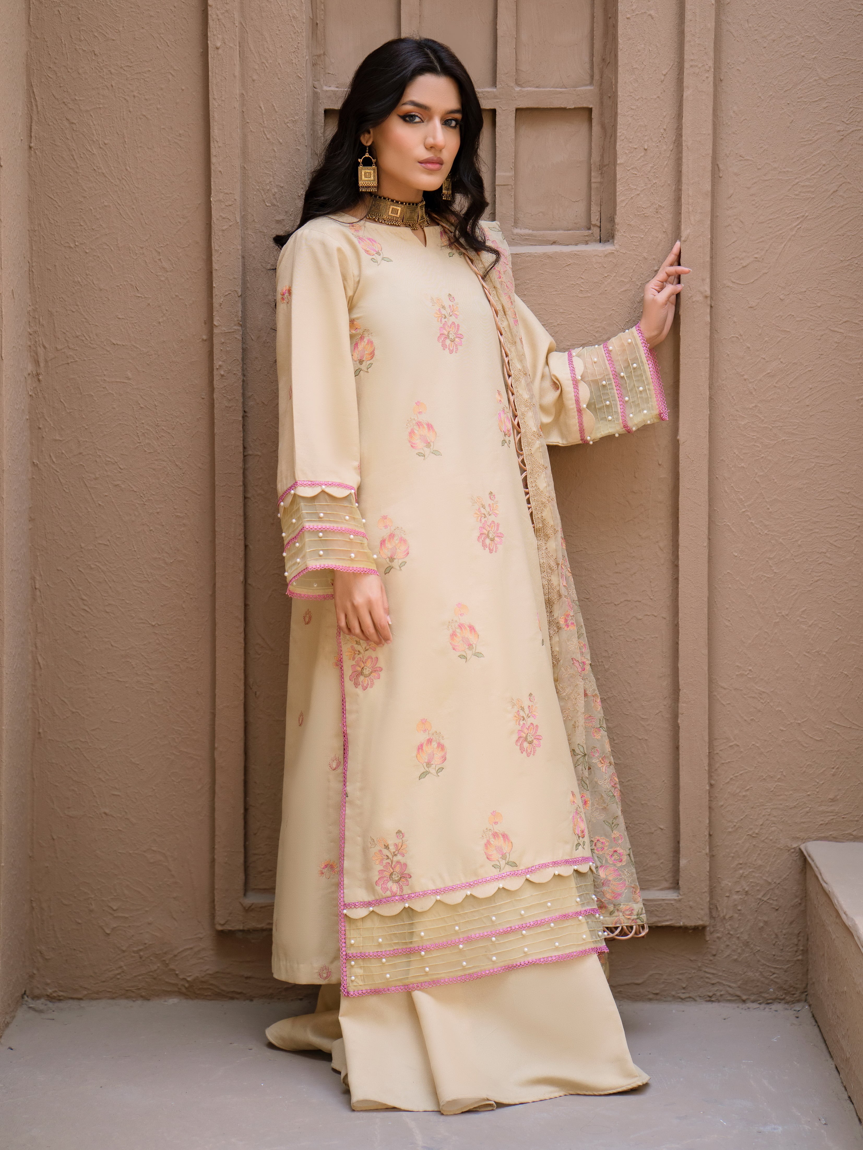 Humdum | Surmai Collection | SU-07 by Designer HumDum - House of Maryam - Pakistani Designer Ethnic Wear in {{ shop.shopifyCountryName }}