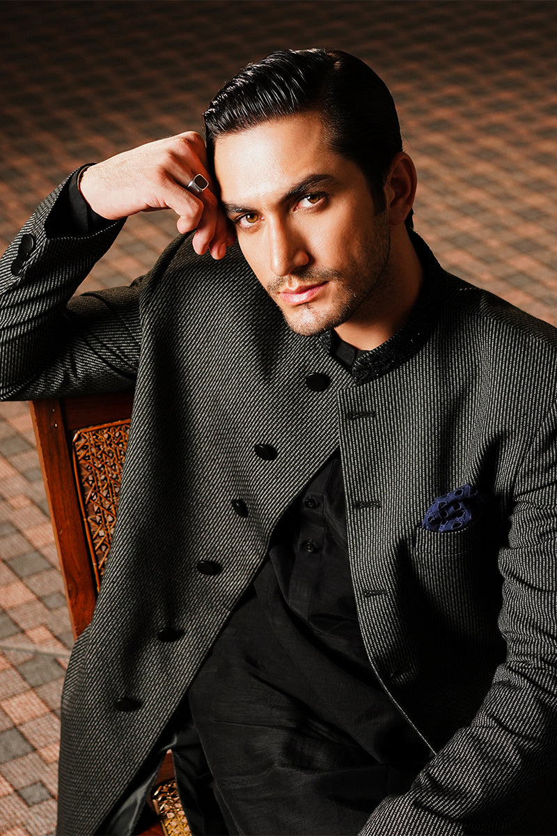 Republic By Omar Farooq | Sherwani Couture | "Hakan" Sherwani -  Republic by Omar Farooq SHERWANI COUTURE - Original Designer Dress - House of Maryam