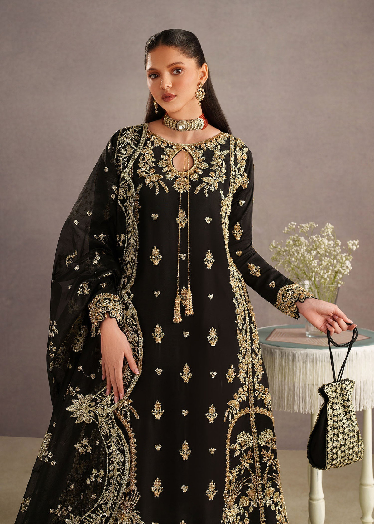 Dastoor | Lyra Eid Luxury Pret 26 | Leia, image 4