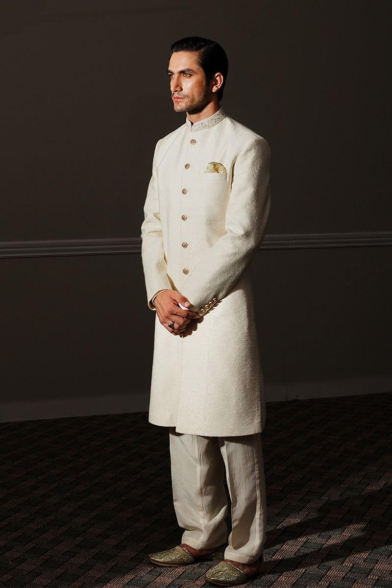 Republic By Omar Farooq | Sherwani Couture | "Baris" Sherwani -  Republic by Omar Farooq SHERWANI COUTURE - Original Designer Dress - House of Maryam
