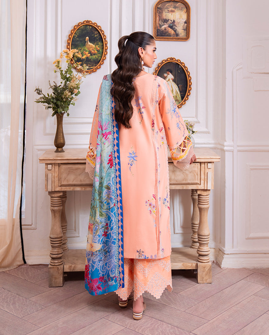 Roheenaz | Aezel Embroidered Cambric | Amal -  Roheenaz Ladies Clothes - Original Designer Dress - House of Maryam