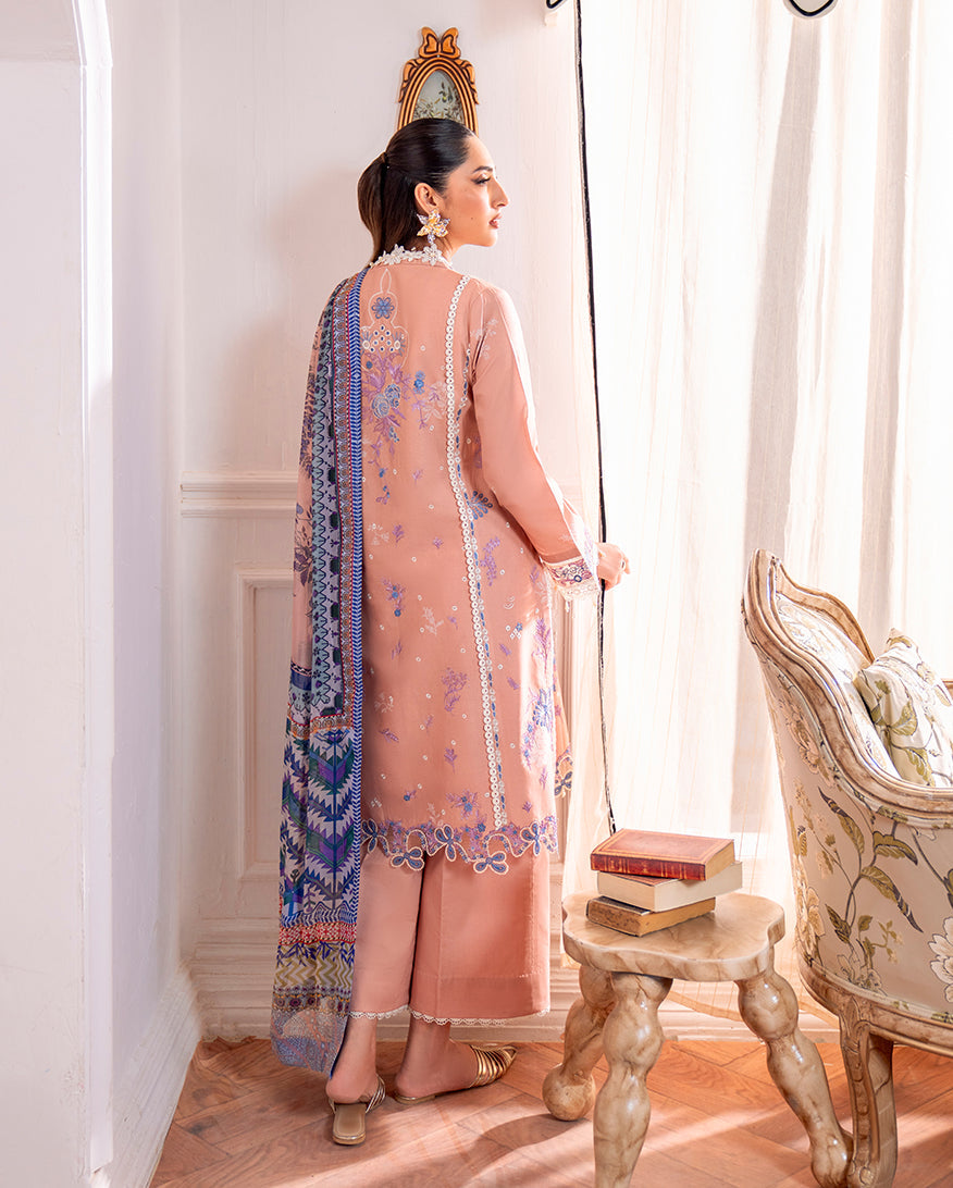 Roheenaz | Aezel Embroidered Cambric | Wareesha -  Roheenaz Ladies Clothes - Original Designer Dress - House of Maryam