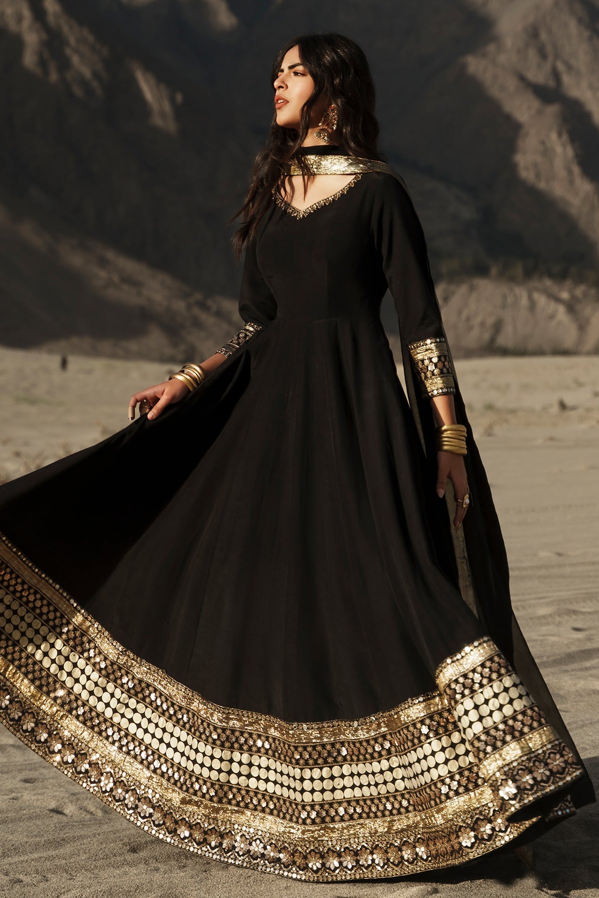 Charizma | Festive Pret | 3 Pcs Stitched Raw Silk Pishwas CMA-6-467, image 4