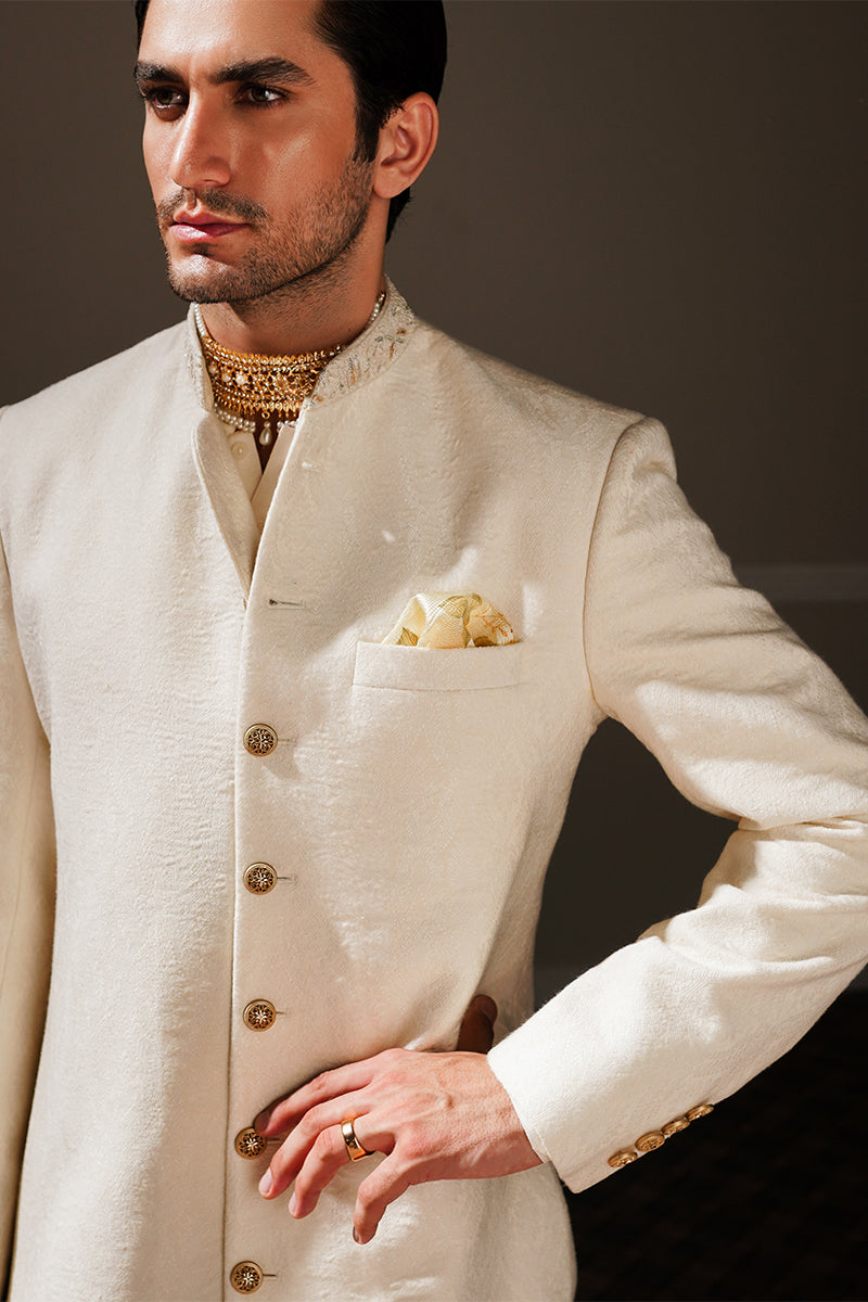 Republic By Omar Farooq | Sherwani Couture | "Baris" Sherwani -  Republic by Omar Farooq SHERWANI COUTURE - Original Designer Dress - House of Maryam