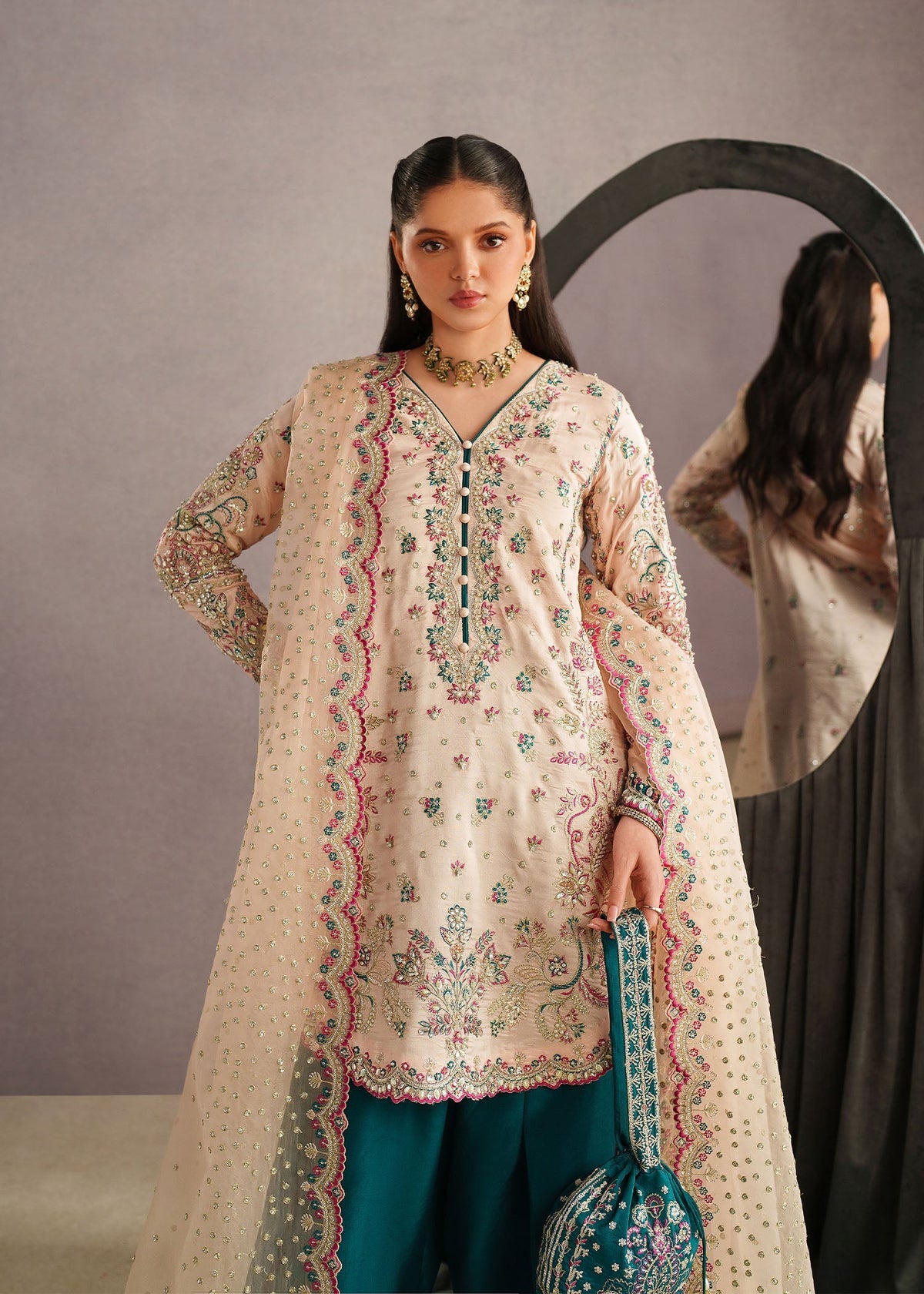 Dastoor | Lyra Eid Luxury Pret 26 | Ahina, image 3