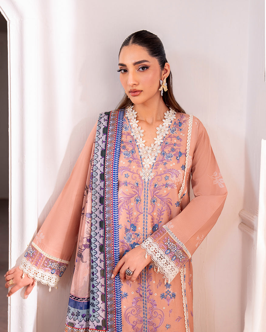 Roheenaz | Aezel Embroidered Cambric | Wareesha -  Roheenaz Ladies Clothes - Original Designer Dress - House of Maryam
