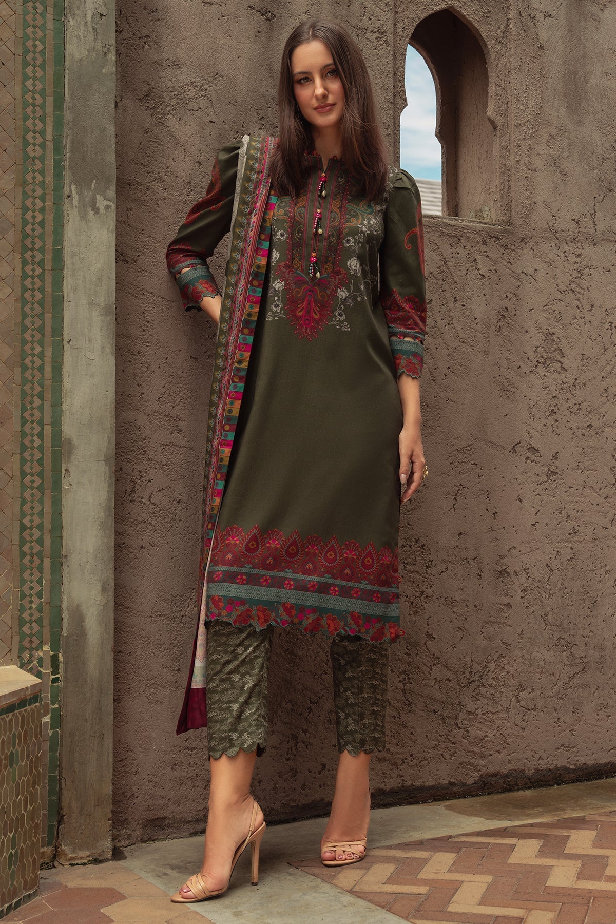 Charizma | C Prints Winter 25 |  3-PC Unstitched Printed Linen Collection CPW5-05