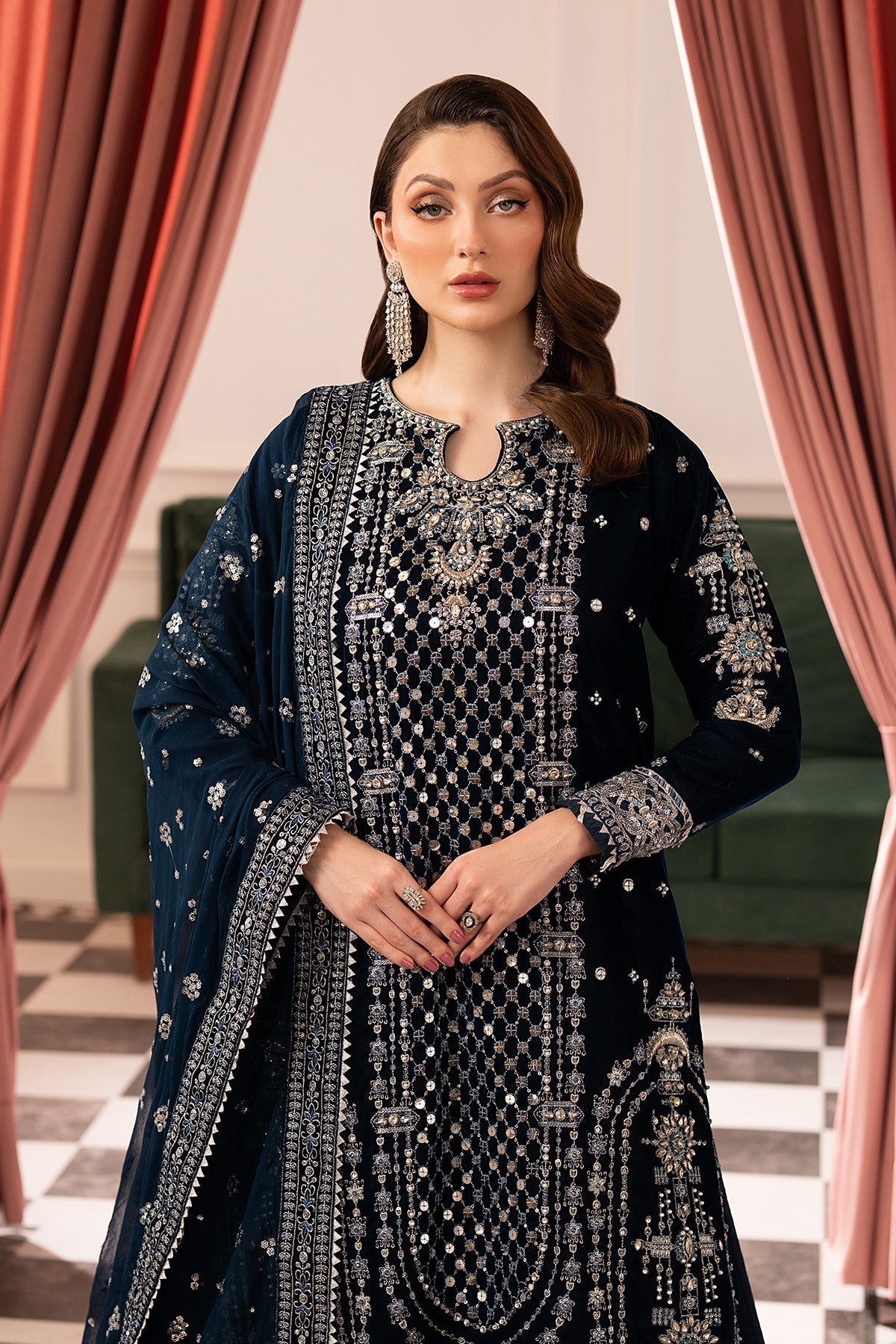 Raeesa Premium | Noirah Velvet | NV-002-7