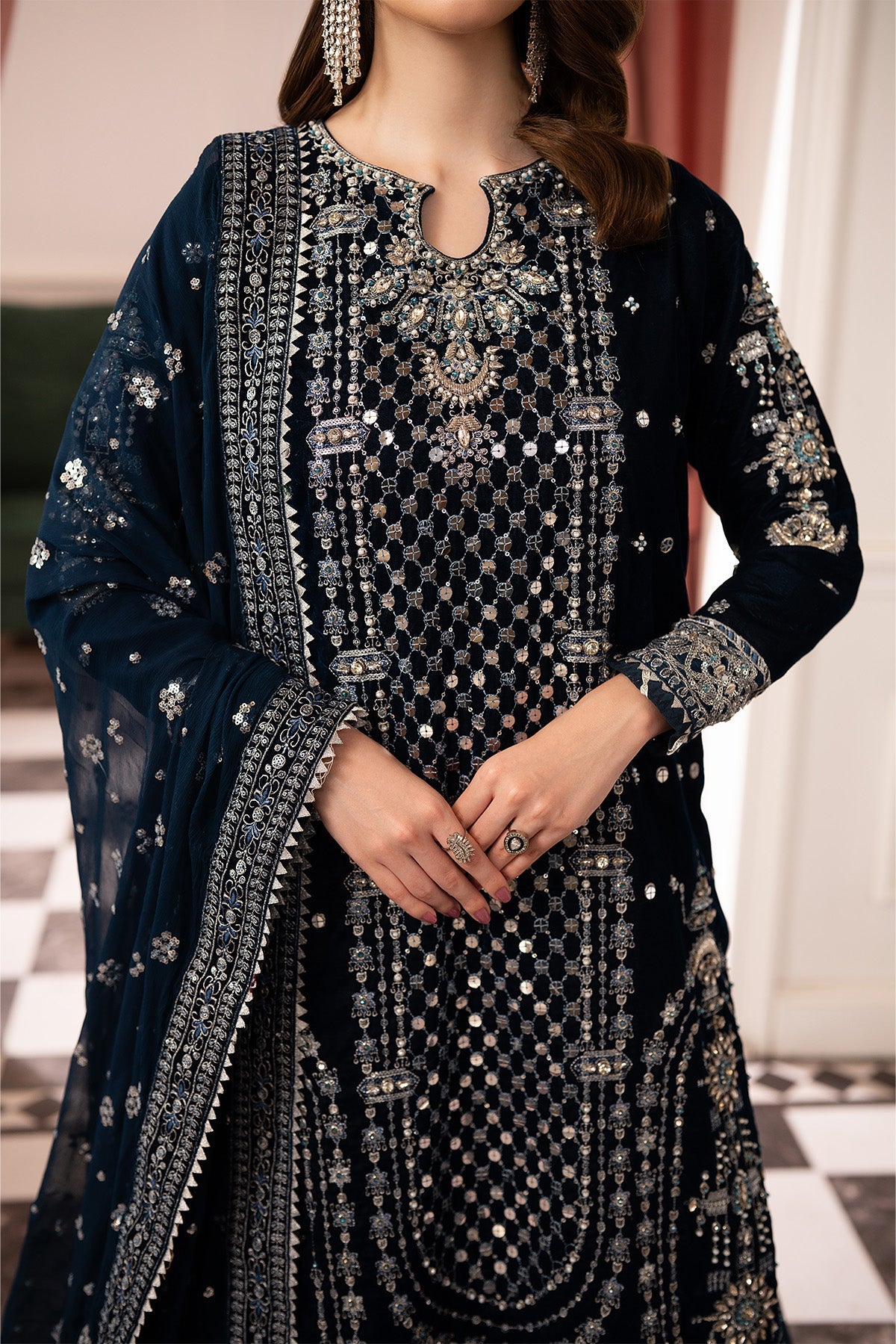 Raeesa Premium | Noirah Velvet | NV-002, image 6
