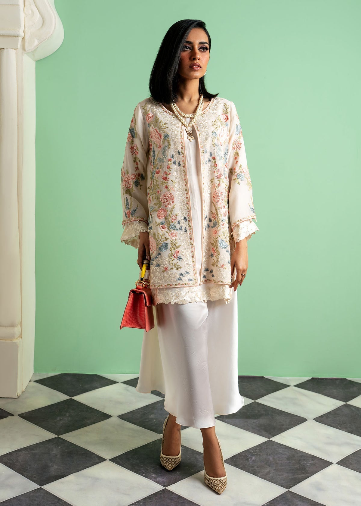 Mahgul | Echoes of Elara | Soft Dust -  Mahgul Ladies Clothes - Original Designer Dress - House of Maryam