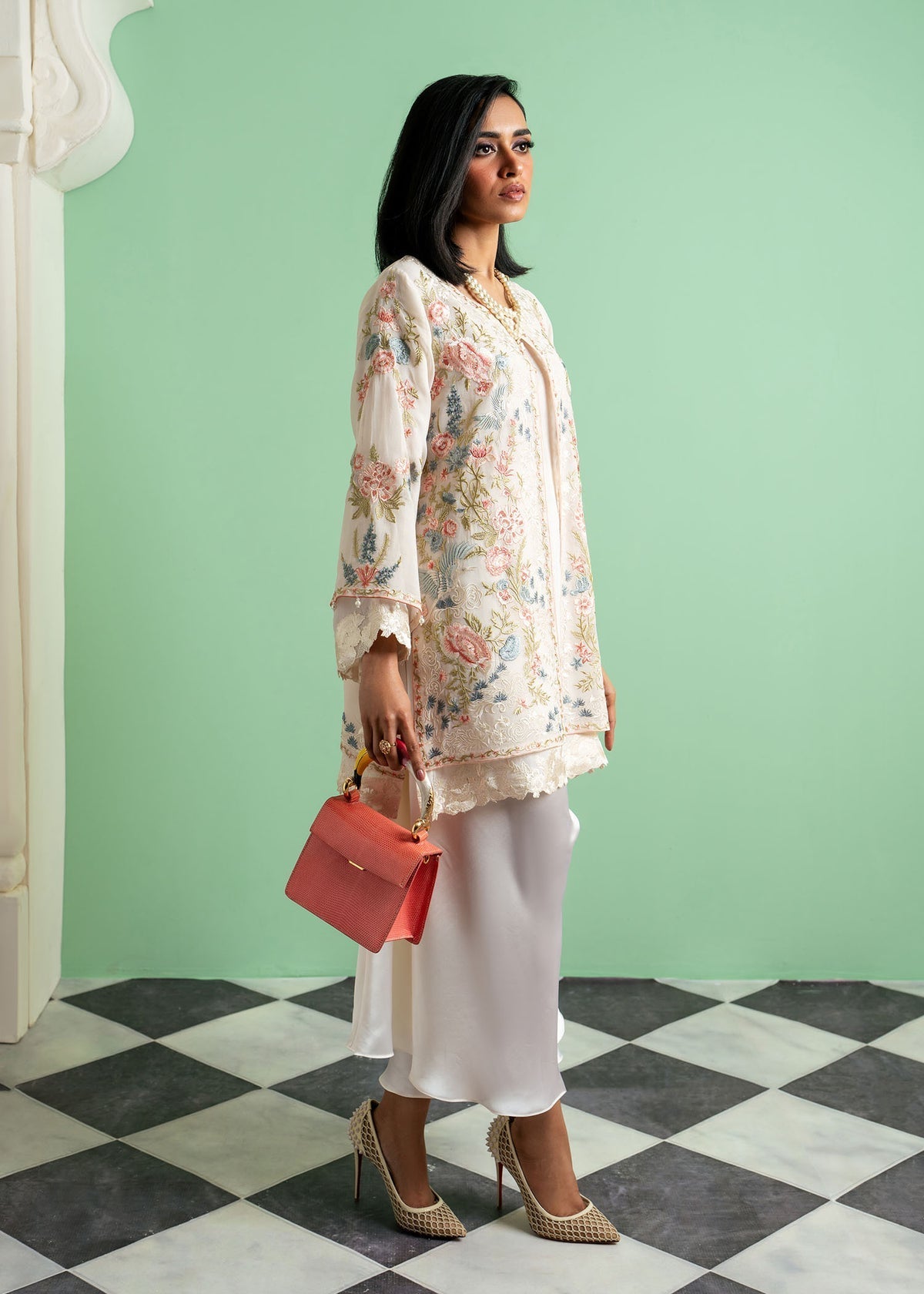 Mahgul | Echoes of Elara | Soft Dust -  Mahgul Ladies Clothes - Original Designer Dress - House of Maryam