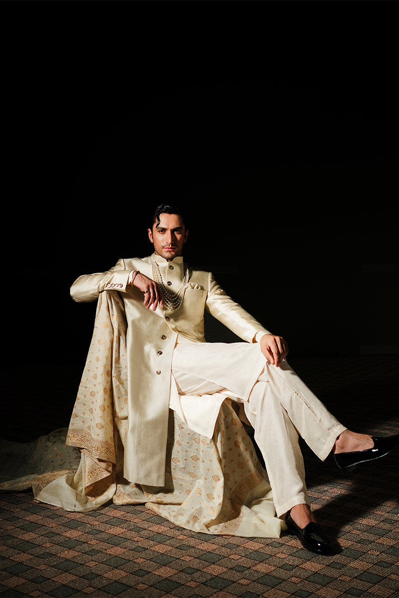 Republic By Omar Farooq | Sherwani Couture | "Hadeed" Sherwani -  Republic by Omar Farooq SHERWANI COUTURE - Original Designer Dress - House of Maryam