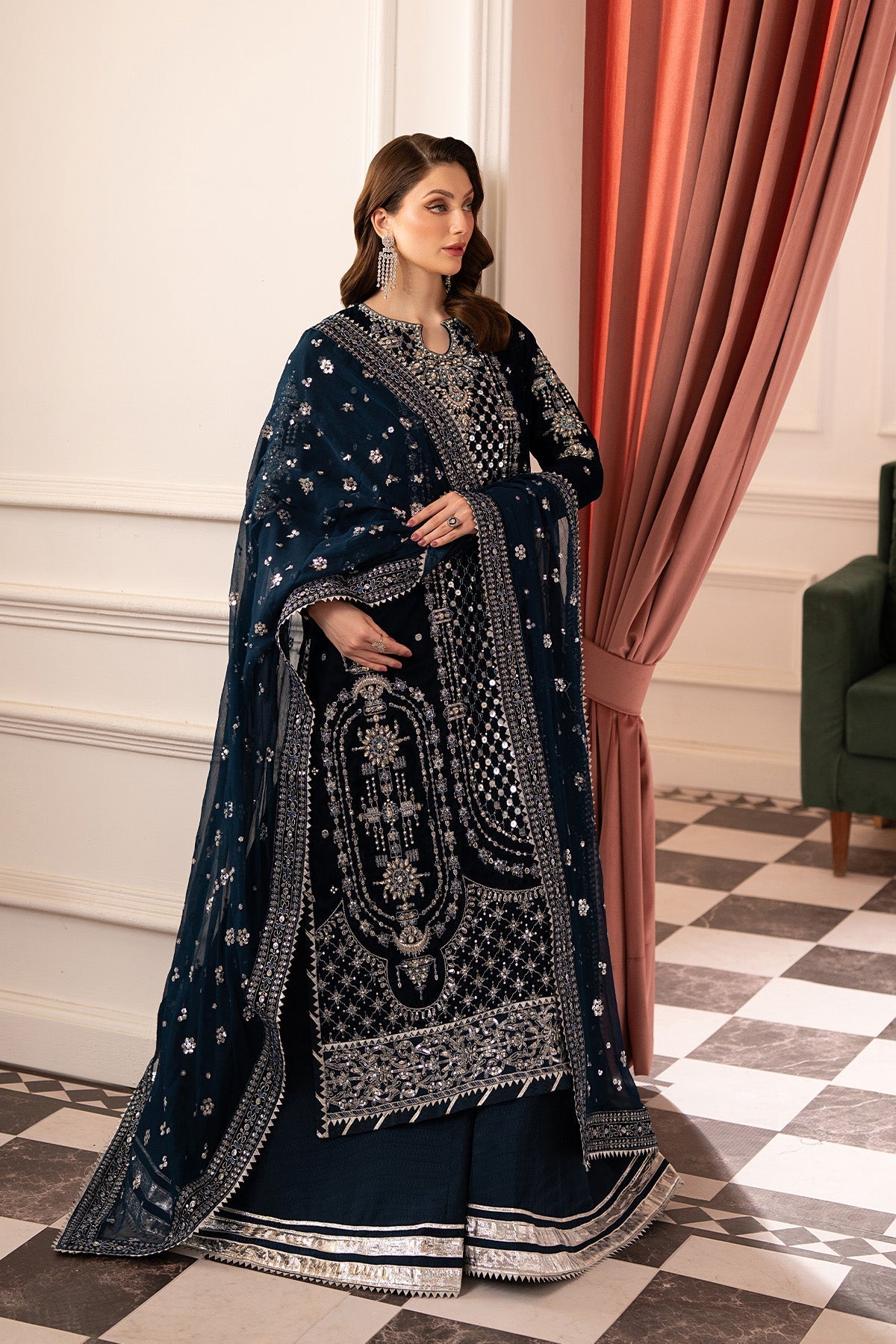 Raeesa Premium | Noirah Velvet | NV-002-4
