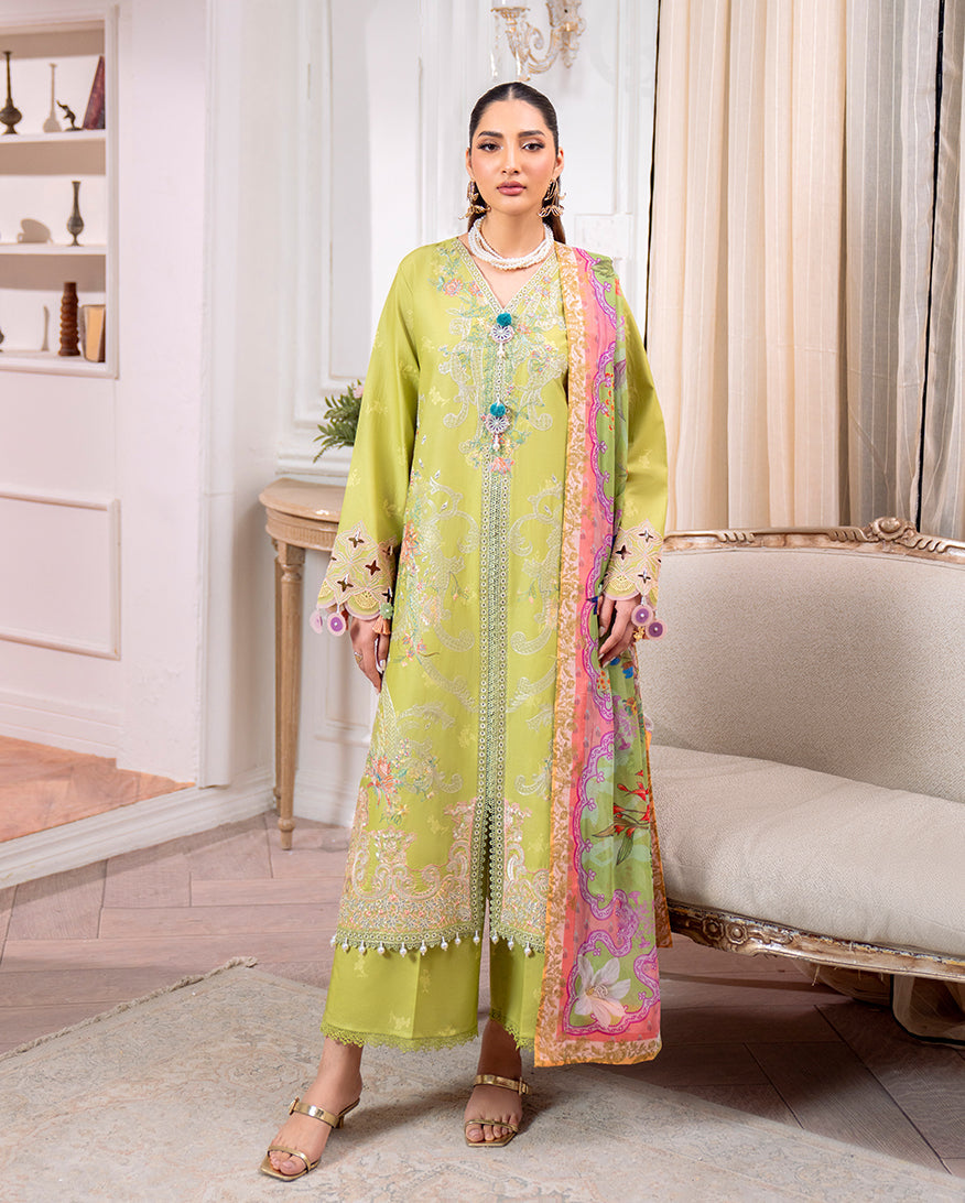 Roheenaz | Aezel Embroidered Cambric | Arven -  Roheenaz Ladies Clothes - Original Designer Dress - House of Maryam