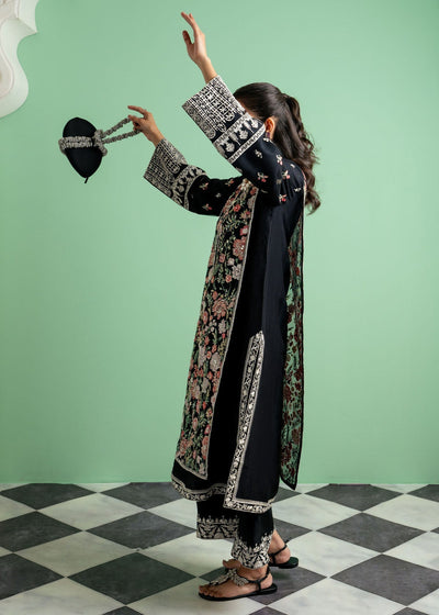 Mahgul | Echoes of Elara | Midnight Meadow -  Mahgul Ladies Clothes - Original Designer Dress - House of Maryam